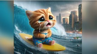 CATS caught in a STORM 🐱🌧️ cat cats catlover [upl. by Yortal]