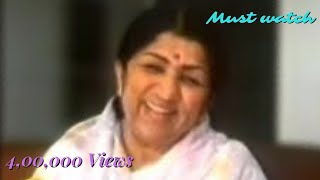 quot Kya Kahoon Bhagwan Ke Aadmi They Rafi Sahabquot  Very Rare Interview of Lata MangeshkarMust Watch [upl. by Rubin]