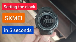 How to set up SKMEI 1251 clock Instructions [upl. by Heshum229]