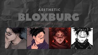 AESTHETIC CHOSO JUJUTSU KAISEN DECALS FOR BLOXBURG  ROBLOX [upl. by Brade979]