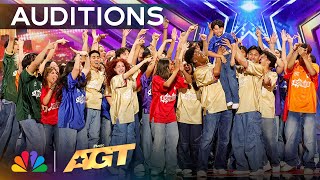 Dance Crew Espiritu Brings The ENERGY  Auditions  AGT 2024 [upl. by Acinod937]