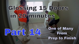 Oil based gloss enamel 15 Doors in 20 minutes fastest on youtube [upl. by Ecnadnak402]