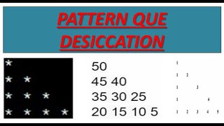 Pattern A to Z Question Desiccation Part  1 triangle pattern Malayalam [upl. by Hahcim]