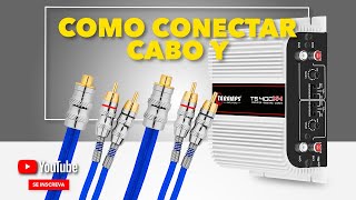 Como Ligar Cabos Y no Módulo Amplificador Taramps 400 watts RMS  TS400x4 [upl. by Einnaf]