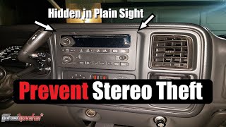 STOP Stereo Theft  AntiTheft Device Stealth Screen faceplate  AnthonyJ350 [upl. by Cavil]