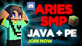 Aries SMP Live  Java  PE  Join Now minecraft gaming trending [upl. by Georgette477]