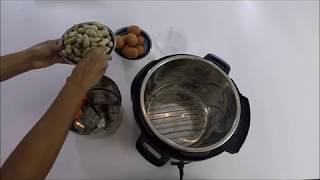 Instant Pot Healthy Recipe For Beginners  Eggs Peanuts and Vegetables using Chiboz SteamerDivider [upl. by Attem406]