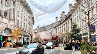 London Walking Tour 2024 🇬🇧 Central London in November Christmas Buzz 🇬🇧 4K Virtual Walking Tour [upl. by Tiana45]