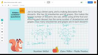 Maths Positive Home Ed Maths  Number Skills Week 3 [upl. by Curhan]