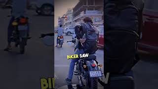 Biker showed kindness in traffic 🥰🥰🥰 [upl. by Catlee]