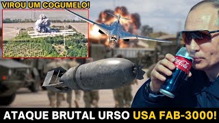 EXPLOSÃO MASSIVA BOMBA FAB3000 ATINGE FORÇAS UCRANIANAS EM KURSK [upl. by Riancho485]