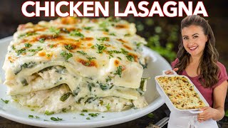 Easy CHICKEN LASAGNA With Creamy White Sauce [upl. by Caesaria]