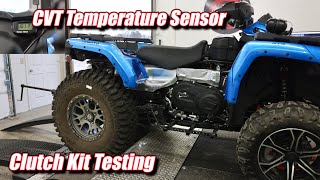 CFMOTO CVT Belt Temperature Sensor Install Plus Clutch Kit Testing [upl. by Elberta807]