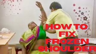 chiropractic Frozen shoulder adjustment by dr Asif Naqvi [upl. by Dorothy]