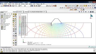 Drawing flow net for seepage under the sheet piles Abaqus [upl. by Nnyled125]