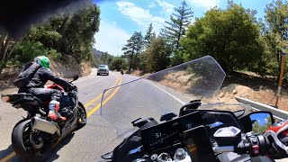 BMW 2023 1250RT chasing Ducatis down BIG BEAR MOUNTAINTechnical Difficulties [upl. by Aicrop]