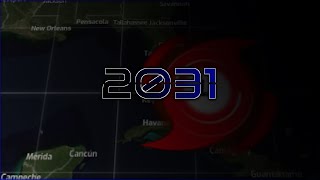 2031 Hypothetical Atlantic Hurricane Season Animation CrimsonRTZ [upl. by Ramsa68]