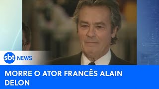 Morre Alain Delon aos 88 anos ícone do cinema europeu  SBTNewsnaTV 190824 [upl. by Hilliary]