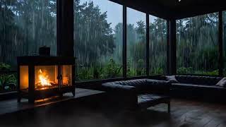 Rain Sounds for Sleeping  Heavy Thunderstorm Sounds for Deep Sleep Relaxing Studying [upl. by Akiras148]