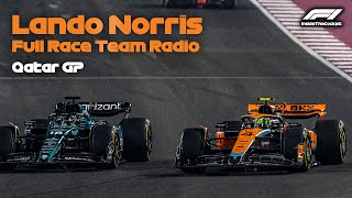 Lando Norris Full Race Team Radio  2023 Qatar Grand Prix [upl. by Mercy642]