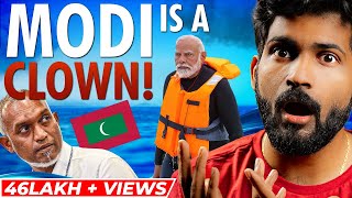 PM Modis one move destroyed Maldives  Maldives vs Lakshadweep  Abhi and Niyu [upl. by Icats]