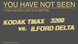 a serious film review  kodak tmax vs ilford delta 3200 [upl. by Lucchesi]