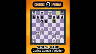 💪POWERFUL opening for white  SCOTCH GAME goring gambit variation [upl. by Afatsom]