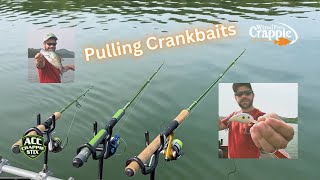 Pulling Crankbaits  How To  Summer Fishing  Suspended Crappie [upl. by Enelrak]