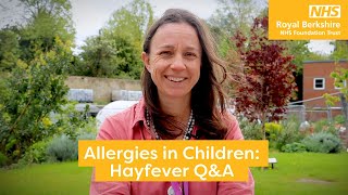 Allergies in Children Hay fever QampA [upl. by Affra]