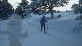 Snow cover and Nordic Skiing at Slochd 5th Feb 2009 [upl. by Hansen]