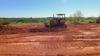 Dozer dirt work striping top soil up in Landrum prepping for a home site [upl. by Eceirehs]