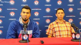 Robinson Chirinos excited to sign extension through 2018 [upl. by Lirrehs]