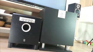 Yamaha vs Pioneer Active Subwoofer Bass Test [upl. by Ardnassak]