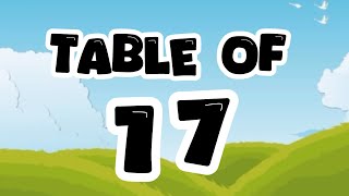 Learn Multiplication table of 17  Table of 17 ​⁠​⁠​⁠​⁠ 17 ka table​⁠​⁠​⁠​⁠​⁠​⁠​⁠​​⁠Easybusykids [upl. by Nueovas797]