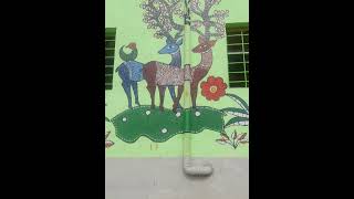 Wall painting video 🤗🤗🥰🥰❤❤❤❤ [upl. by Cas]