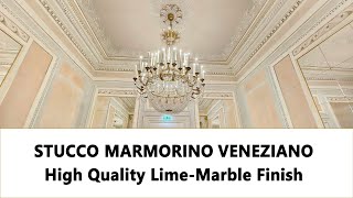 Stucco Marmorino Venziano  Authentic Venetian LimeMarble Finish [upl. by Assir174]