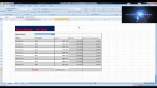 Excel Tutorial 002 Deutsch HD PROZENT SUMME und DIFFERENZ [upl. by Gassman]