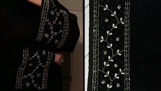 Very Latest Abaya Sleeve Design  Cutbeads Hand Work Design2024 BY  DESIGNING CREATION [upl. by Artinad]