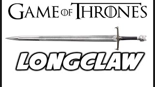 Longclaw Ancestral Valyrian Sword of House Mormont BOOK HISTORY [upl. by Nedak868]