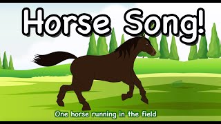 Five Horses  Horse Song for Kids Children and Toddlers  Nursery Rhyme Songs  Patty Shukla [upl. by Britta]