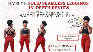 NVGTN Solid Seamless Leggings In Depth Activewear Review  UNSPONSORED amp HONEST  December Launch [upl. by Hollie990]