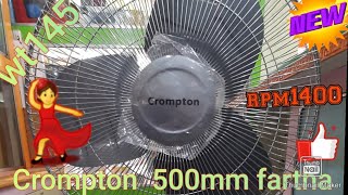 CROMPTON STAN FAN BRIZSTAR FARRATA 500MM PEDESTAL FAN unboxing [upl. by Atinehc]