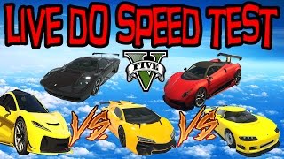 LIVE DO SPEED TEST FINAL  TIRANDO TODAS AS DÚVIDAS T20 x OSIRIS x ADDER x ZENTORNO x XF GTA V [upl. by Ylrebmyk]