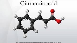 Cinnamic acid [upl. by Desta]