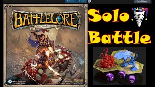 Battlelore 2nd Edition By Fantasy Flight Games Blood in the Warter vs Mustering Militia [upl. by Koral]