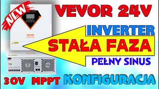 New iNVERTER VEVOR 24V  MAŁY ale MOCARZ STAŁA FAZA [upl. by Prissie635]