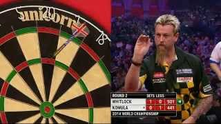 PDC World Darts Championship 2014  Second Round  Whitlock VS Komula [upl. by Odella]