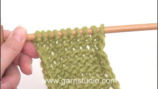 How to work a purl P stitch Continental method [upl. by Dylane920]