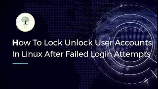 How To Lock user Accounts In Linux After Failed login attempts [upl. by Croydon189]