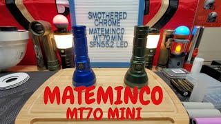 MATEMINCO MT70 MINI NEW RELEASE SFN552 LED 6800LM 924M [upl. by Ariet697]